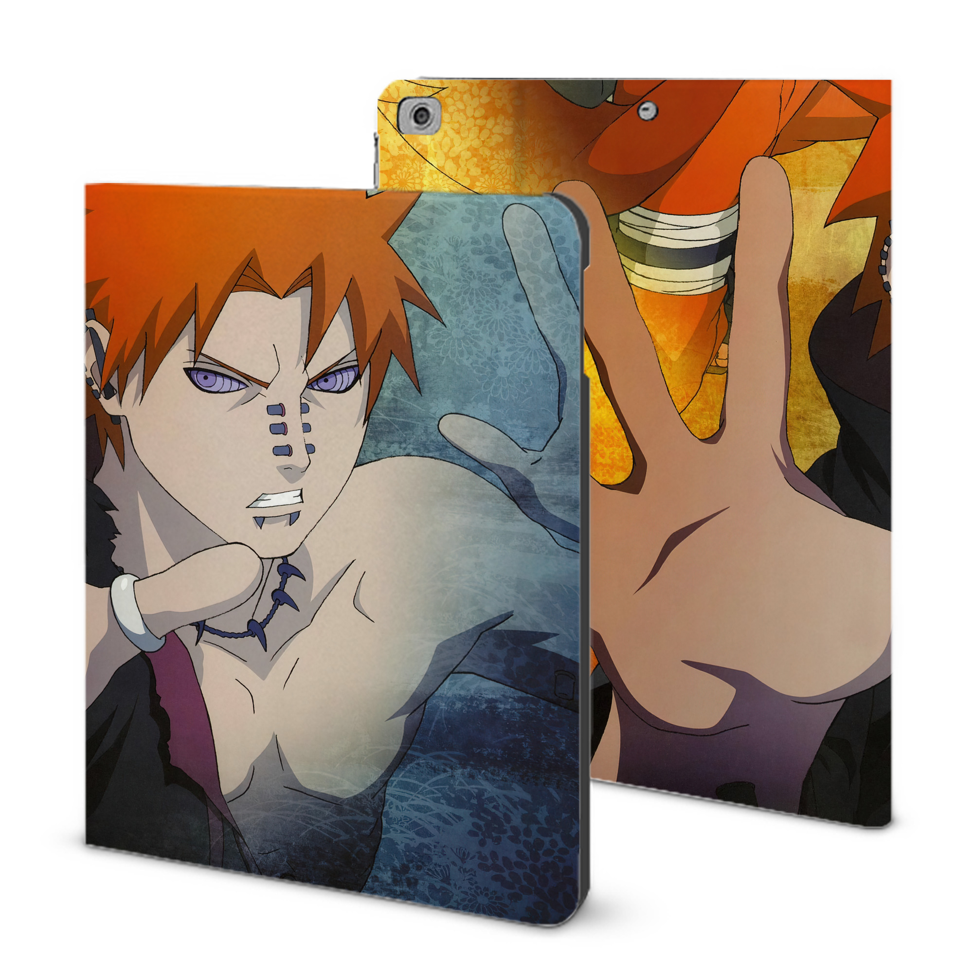 （画像用） NARUTO -ナルト- NARUTO -ナルト- 疾風伝 IPad ケース ブック型 PUレザー TPU 耐衝撃 軽量 薄型 ペン収納なし 全面保護 IPad 各モデル対応